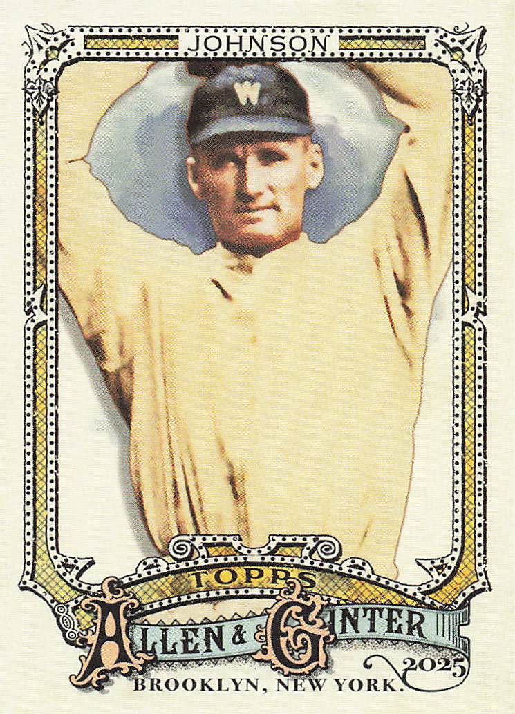 2025 Topps Allen & Ginter Baseball Walter Johnson #332