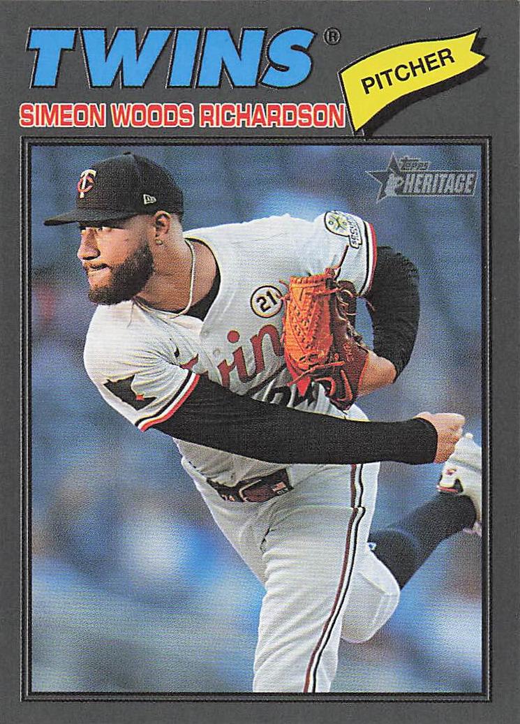 2026 Topps Heritage Baseball Dark Gray Border Simeon Woods Richardson #200