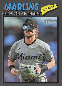 2026 Topps Heritage Baseball Dark Gray Border Connor Norby #30