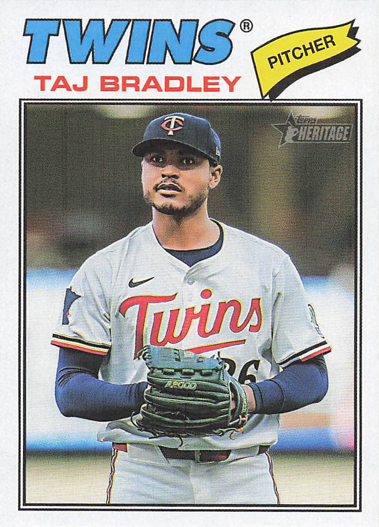 2026 Topps Heritage Baseball Taj Bradley #38