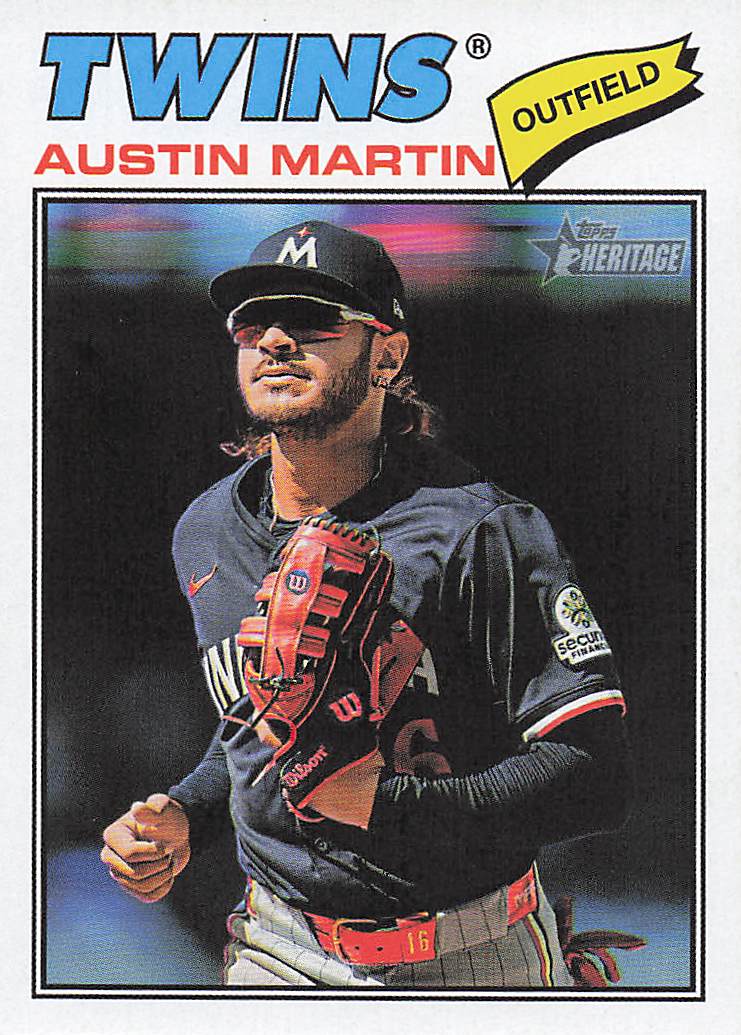 2026 Topps Heritage Baseball Austin Martin #44