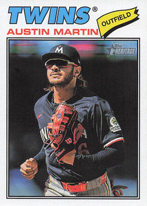 2026 Topps Heritage Baseball Austin Martin #44