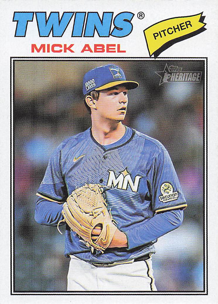 2026 Topps Heritage Baseball Mick Abel #292