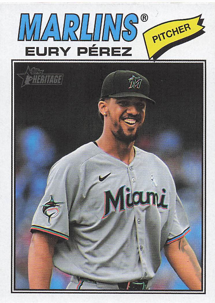 2026 Topps Heritage Baseball Eury Pérez #18
