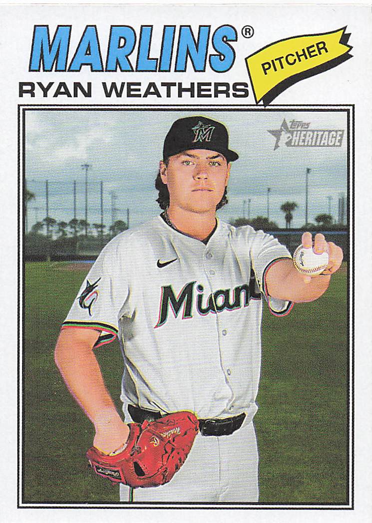 2026 Topps Heritage Baseball Ryan Weathers #307