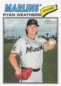 2026 Topps Heritage Baseball Ryan Weathers #307