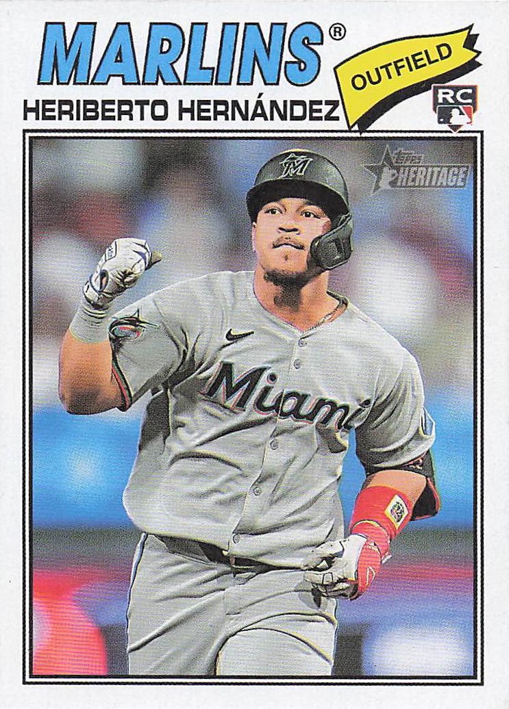 2026 Topps Heritage Baseball Heriberto Hernández #323 Rookie