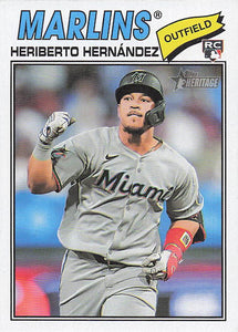 2026 Topps Heritage Baseball Heriberto Hernández #323 Rookie