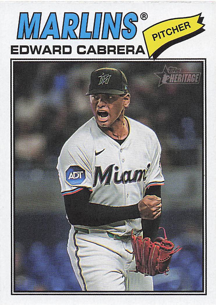2026 Topps Heritage Baseball Edward Cabrera #169
