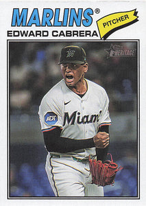2026 Topps Heritage Baseball Edward Cabrera #169