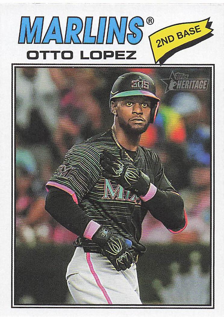2026 Topps Heritage Baseball Otto Lopez #345