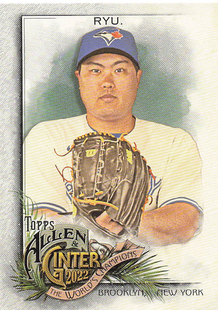 2022 Topps Allen & Ginter Baseball Hyun-Jin Ryu #100