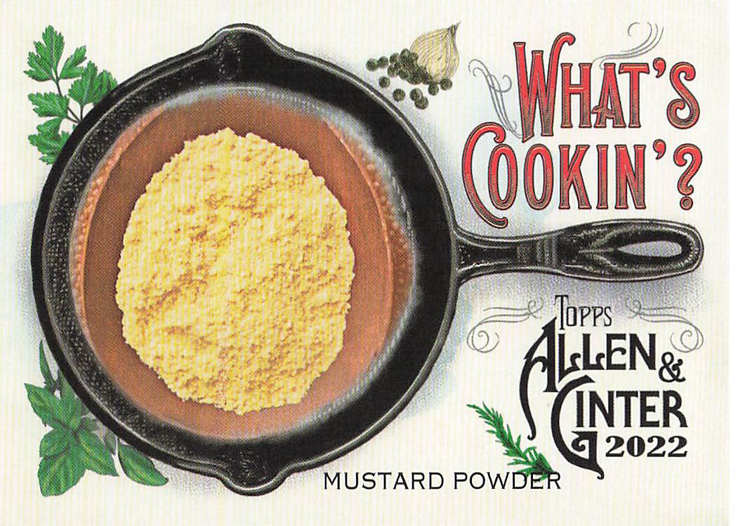 2022 Topps Allen & Ginter Baseball What's Cookin'? Mustard Powder #WC-9