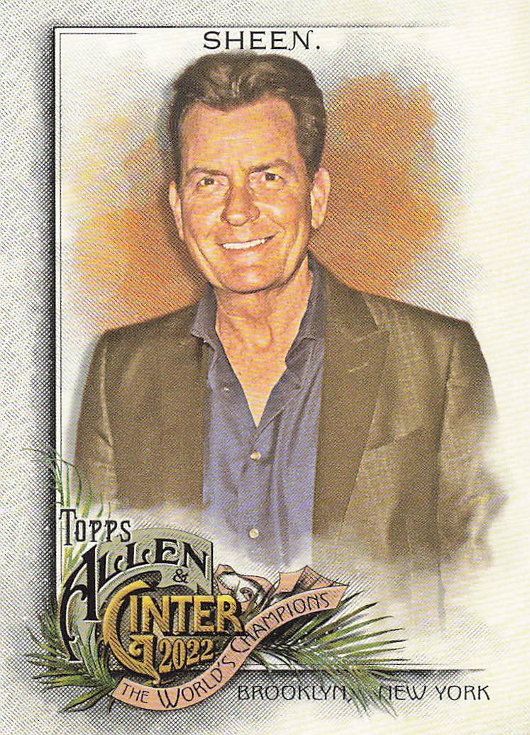 2022 Topps Allen & Ginter Baseball Charlie Sheen #292