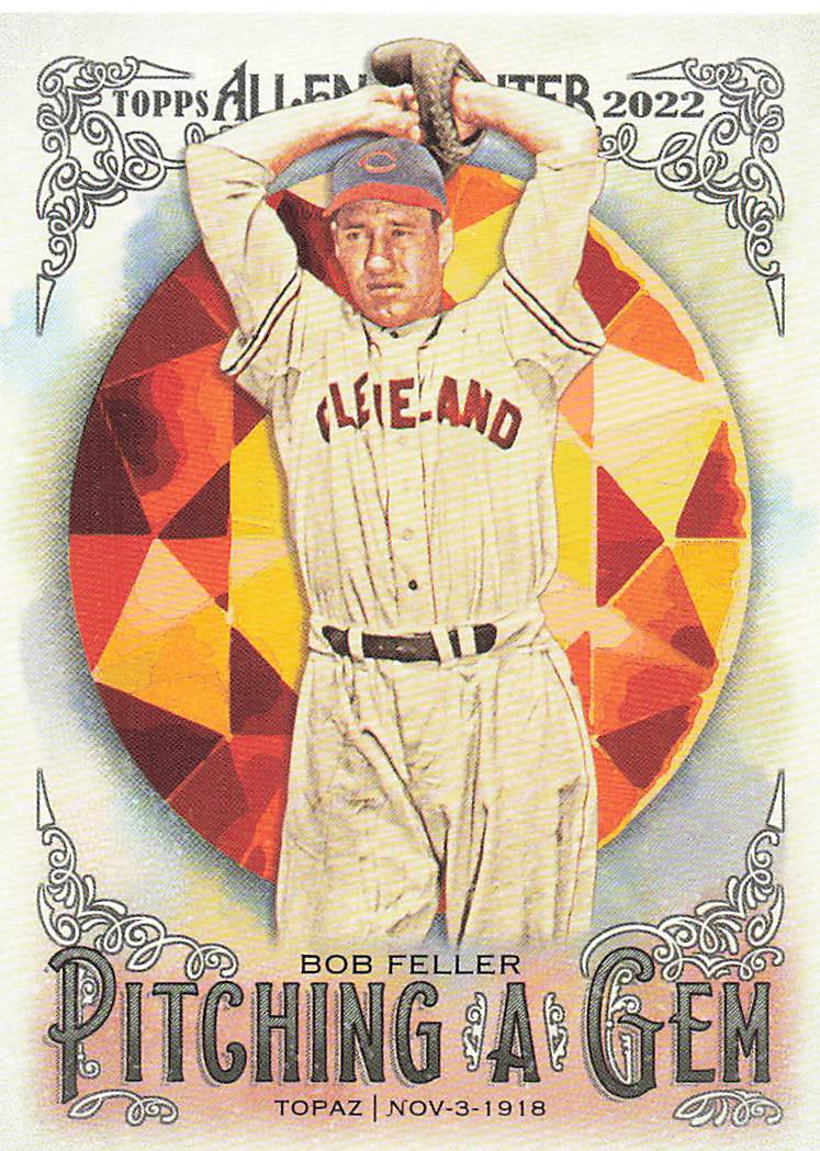 2022 Topps Allen & Ginter Baseball Pitching a Gem Bob Feller #PAG-19