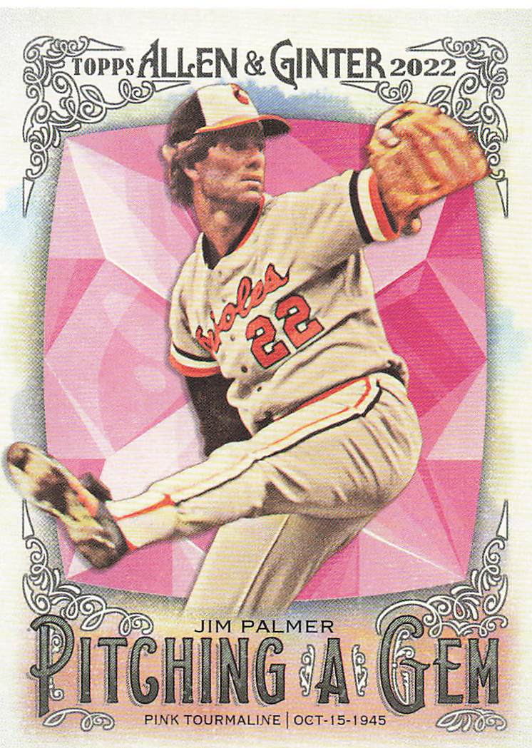 2022 Topps Allen & Ginter Baseball Pitching a Gem Jim Palmer #PAG-23