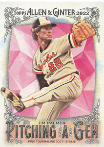 2022 Topps Allen & Ginter Baseball Pitching a Gem Jim Palmer #PAG-23