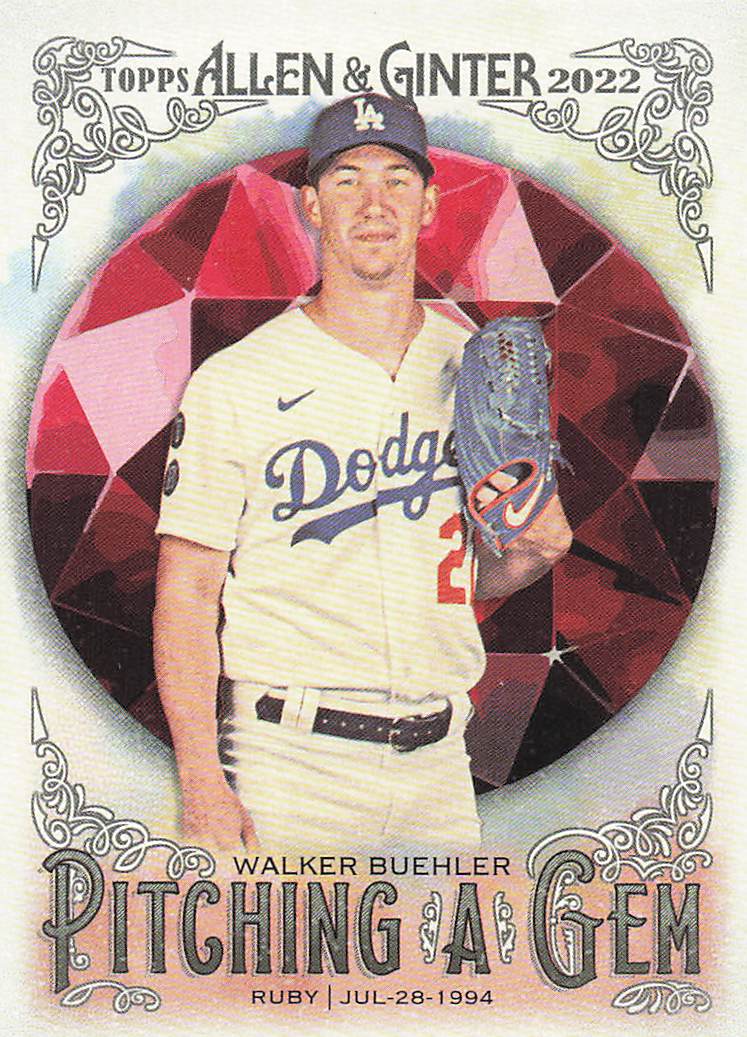 2022 Topps Allen & Ginter Baseball Pitching a Gem Walker Buehler #PAG-11