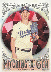 2022 Topps Allen & Ginter Baseball Pitching a Gem Walker Buehler #PAG-11