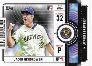 2026 Topps Baseball Big Ticket Players Jacob Misiorowski #BTP-2