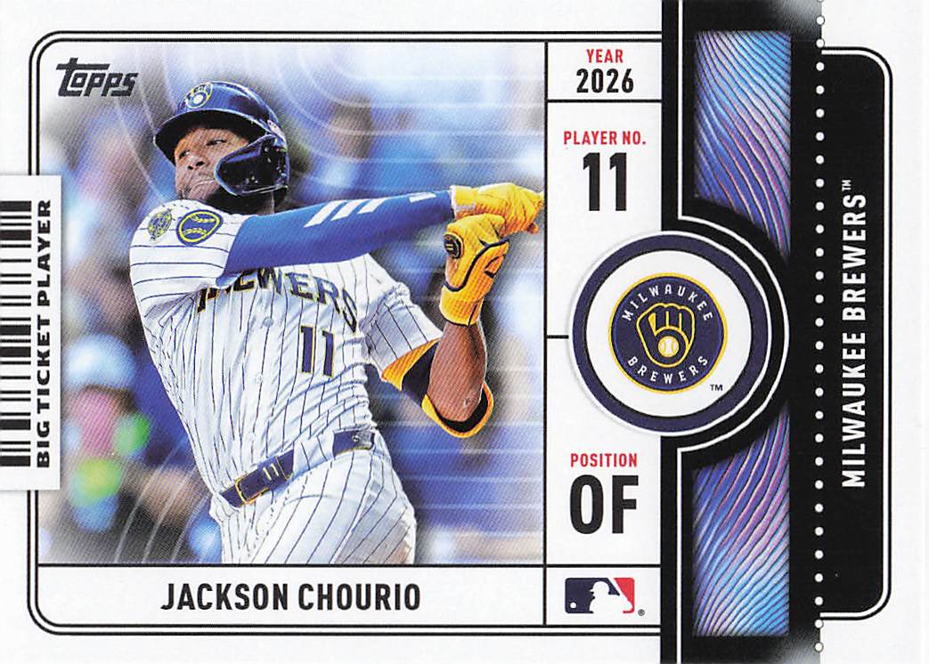 2026 Topps Baseball Big Ticket Players Jackson Chourio #BTP-12