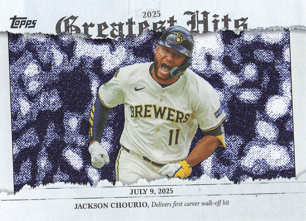 2026 Topps Baseball 2025 Greatest Hits Pink Foil Jackson Chourio #GH-20