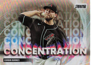 2025 Stadium Club Baseball Concentration Corbin Burnes #C-17