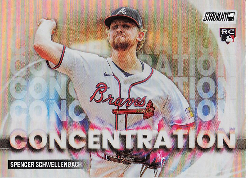 2025 Stadium Club Baseball Concentration Spencer Schwellenbach #C-22