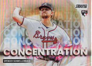 2025 Stadium Club Baseball Concentration Spencer Schwellenbach #C-22