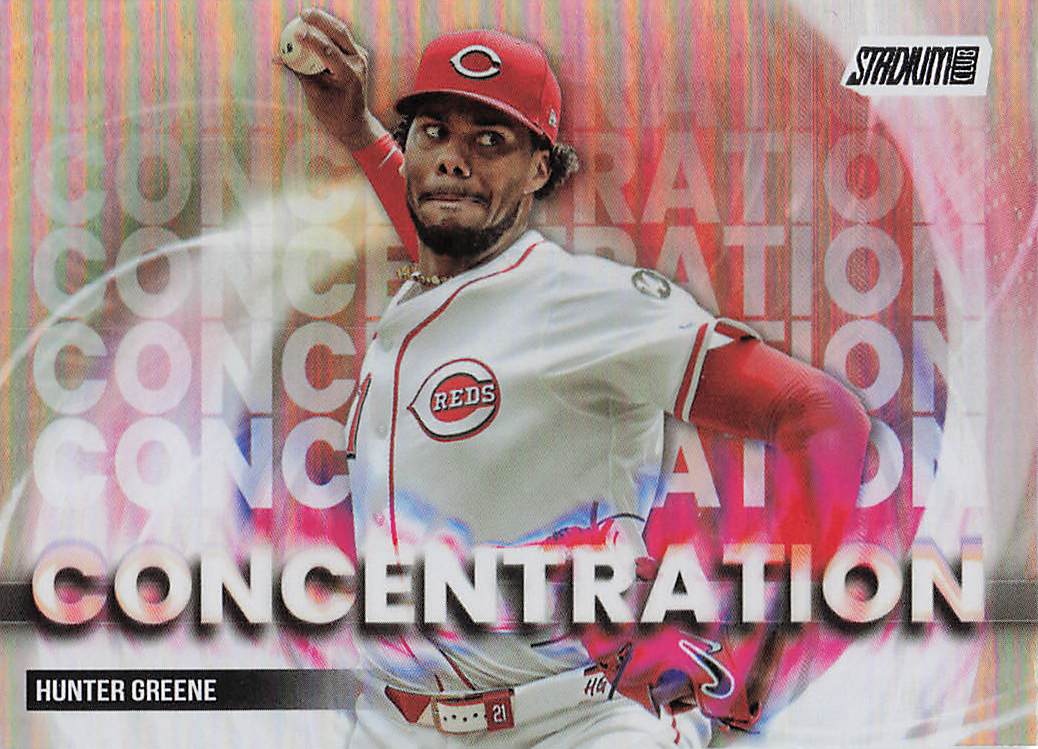 2025 Stadium Club Baseball Concentration Hunter Greene #C-16