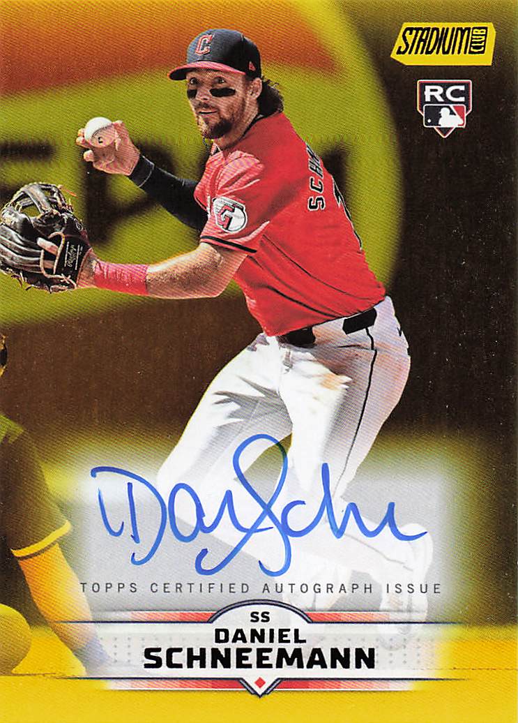 2025 Stadium Club Base Autographs Yellow Foil Daniel Schneemann #SCBA-DS