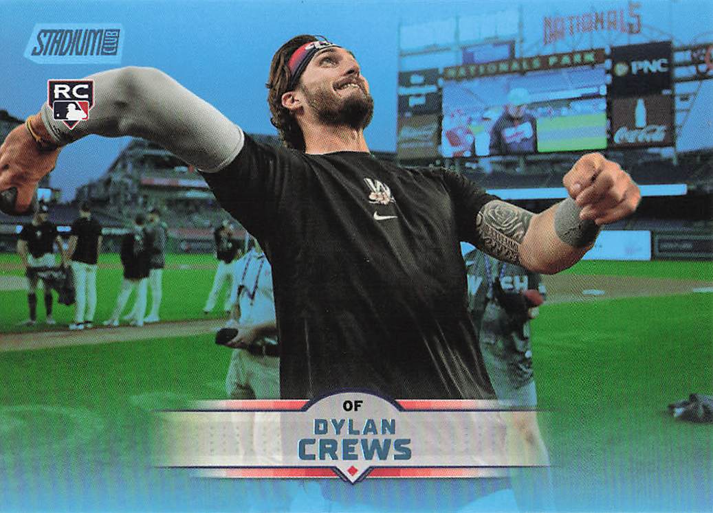 2025 Stadium Club Baseball Light Blue Foil Dylan Crews #102 Rookie