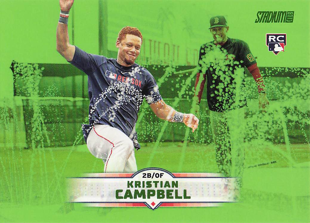 2025 Stadium Club Baseball Lime Green Kristian Campbell #34 Rookie