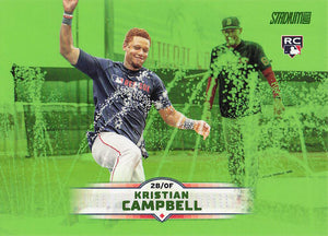 2025 Stadium Club Baseball Lime Green Kristian Campbell #34 Rookie
