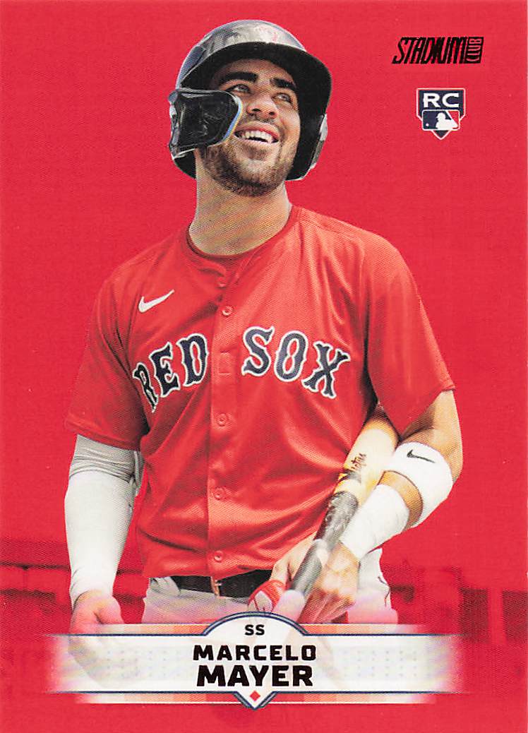 2025 Stadium Club Baseball Red Foil Marcelo Mayer #74 Rookie