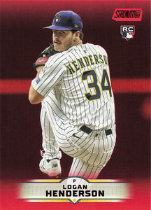 2025 Stadium Club Baseball Red Foil Logan Henderson #13 Rookie