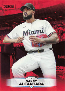 2025 Stadium Club Baseball Red Foil Sandy Alcantara #120