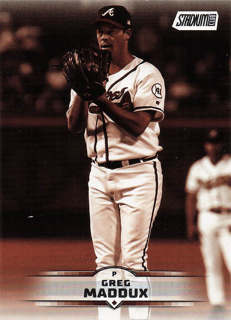 2025 Stadium Club Baseball Sepia Greg Maddux #71