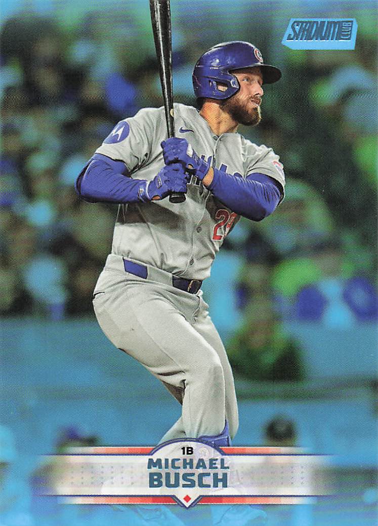 2025 Stadium Club Baseball Light Blue Foil Michael Busch #3