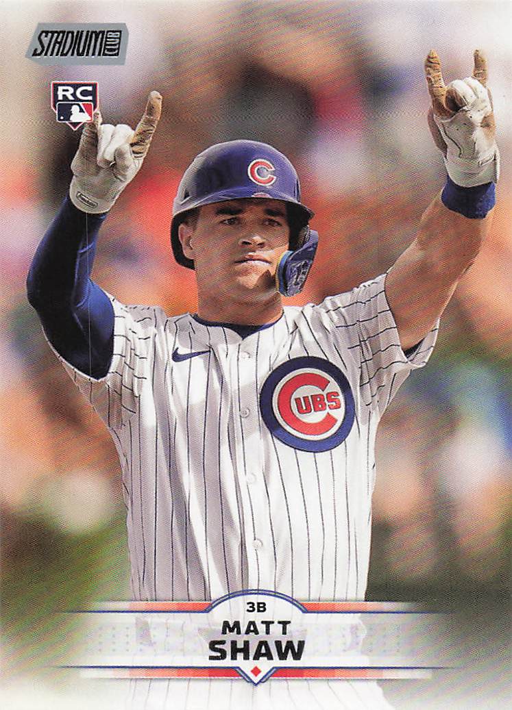 2025 Stadium Club Baseball Matt Shaw #65 Rookie