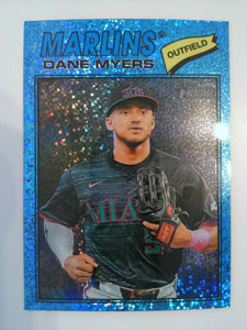 2026 Topps Heritage Baseball Chrome Light Blue Sparkle Refractor Dane Myers #75