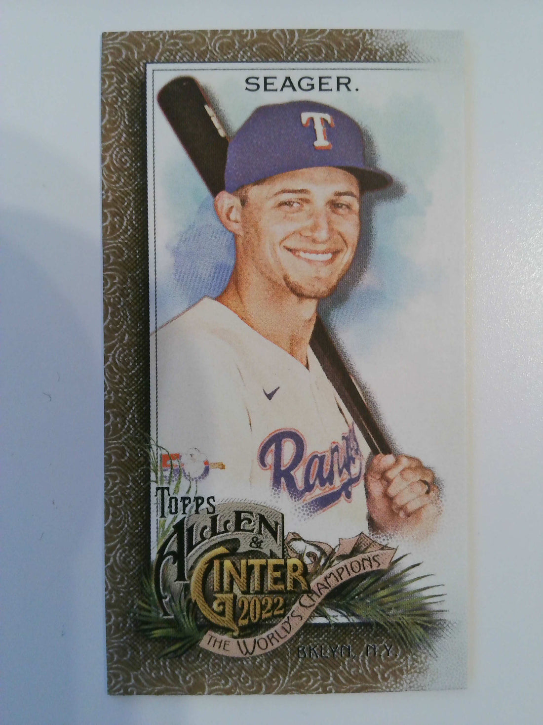 2022 Topps Allen & Ginter Baseball Mini Gold Border Corey Seager #119