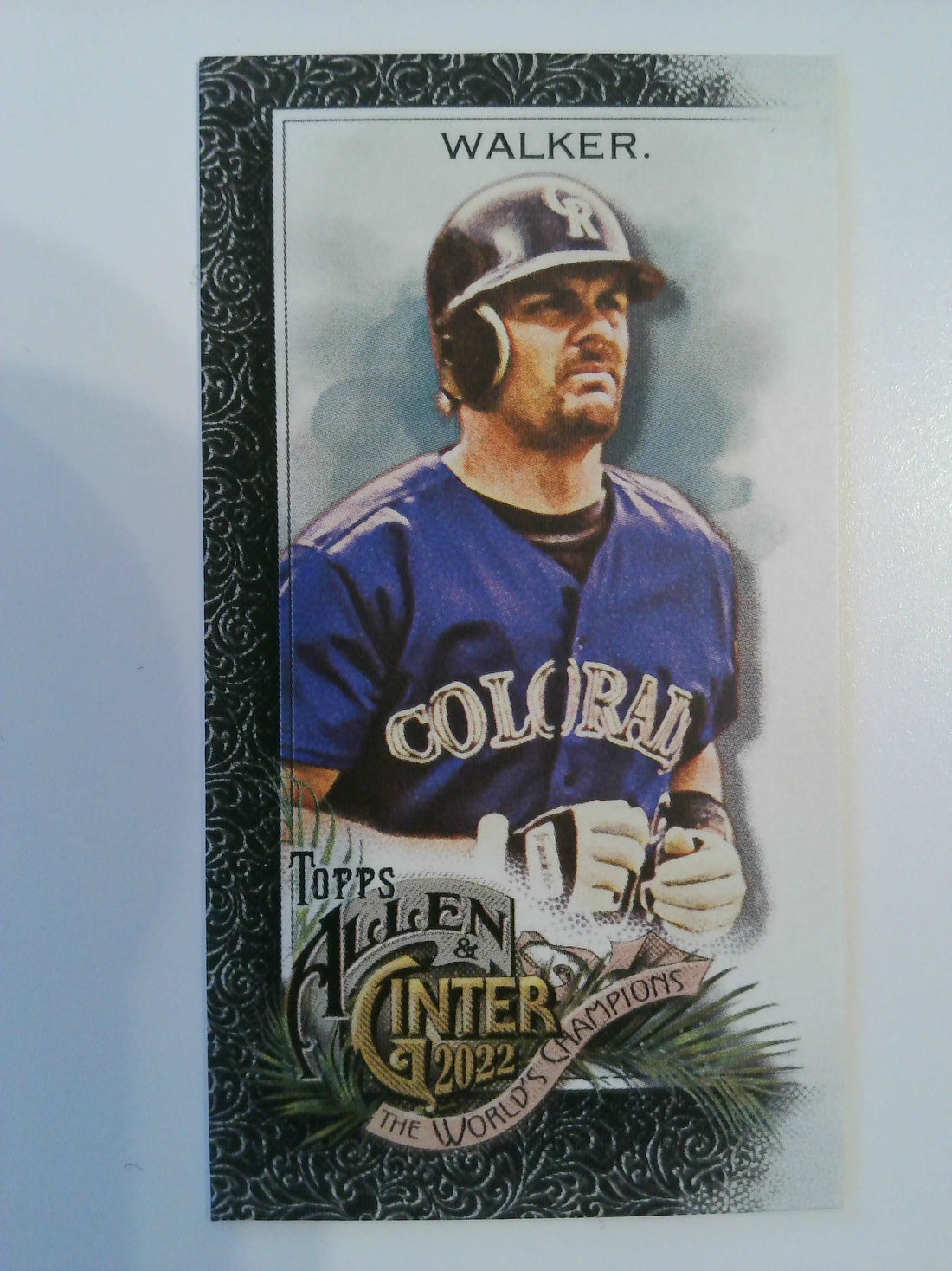2022 Topps Allen & Ginter Baseball Mini Black Border Larry Walker #23