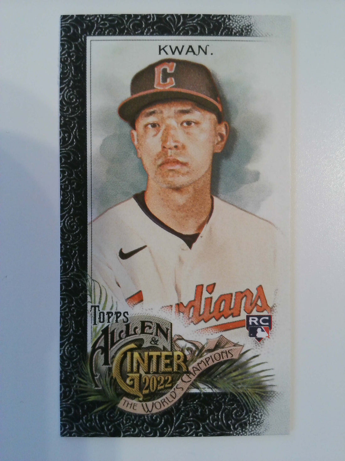 2022 Topps Allen & Ginter Baseball Mini Black Border Steven Kwan #228 Rookie
