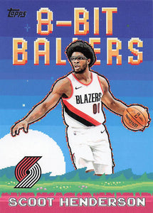 2025-26 Topps Basketball 8-Bit Ballers Scoot Henderson #8B-14