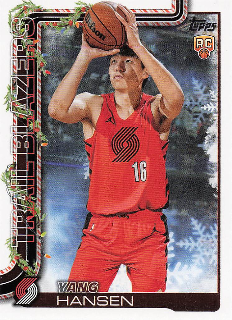 2025-26 Topps Holiday Basketball Yang Hansen #H176 Rookie