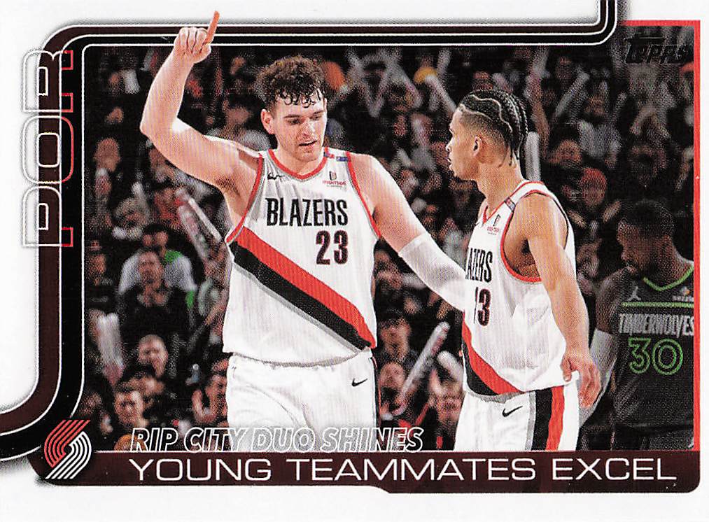 2025-26 Topps Basketball Rip City Duo Shines: Young Teammates Excel #289