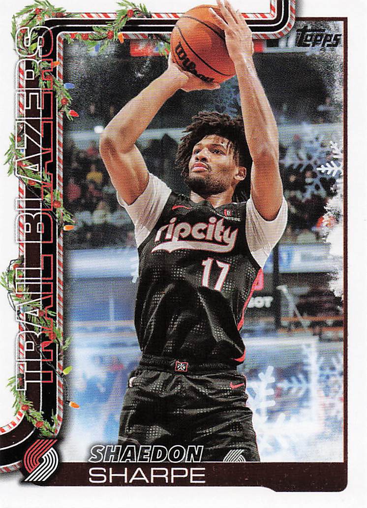 2025-26 Topps Holiday Basketball Shaedon Sharpe #H98