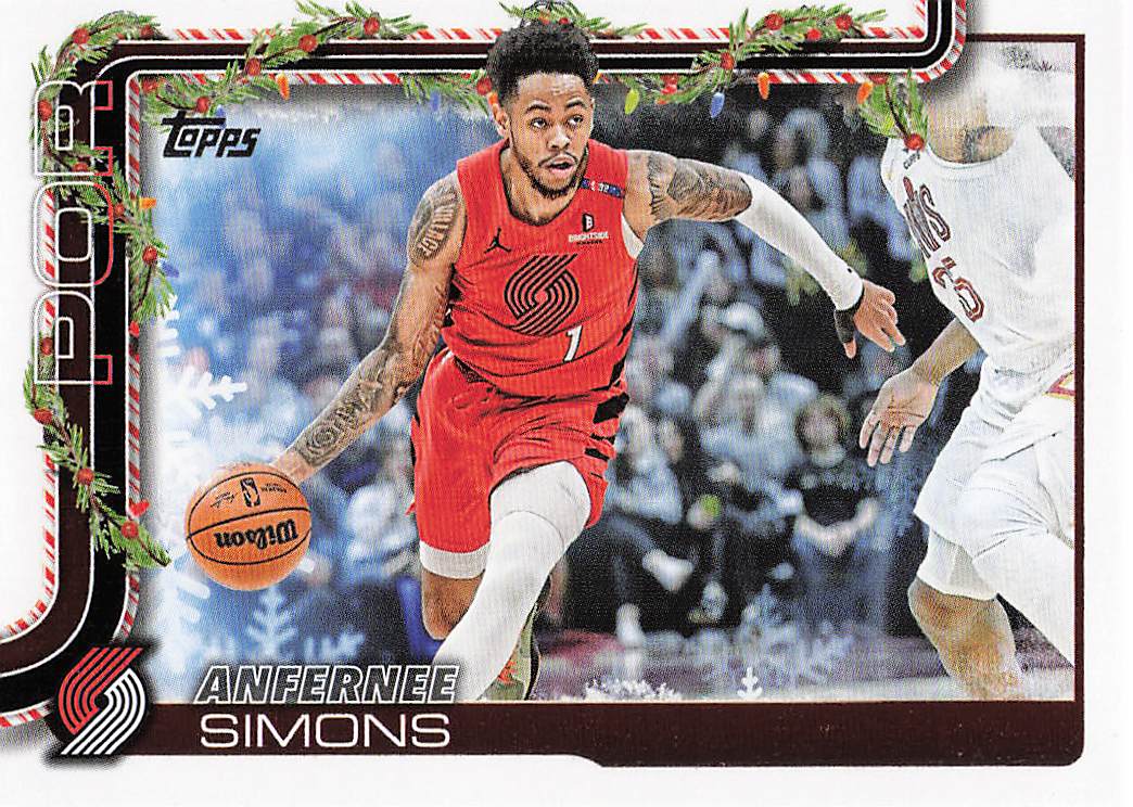 2025-26 Topps Holiday Basketball Anfernee Simons #H97