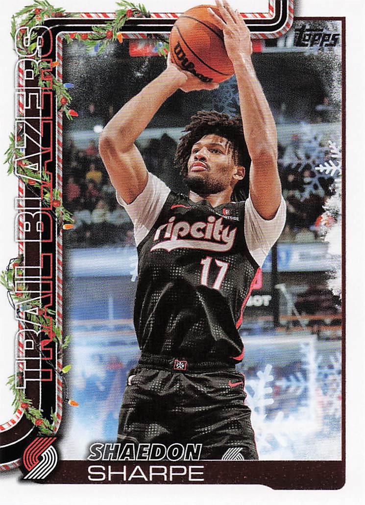 2025-26 Topps Holiday Basketball Shaedon Sharpe #H98